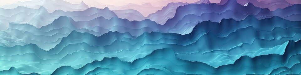 Poster - Detailed view of blue and purple wallpaper pattern