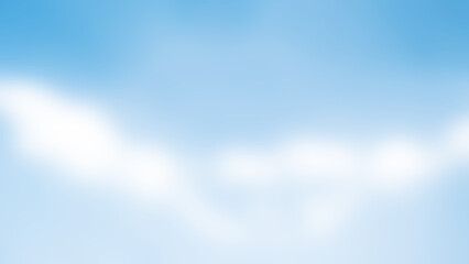 Wall Mural - Blurred of blue sky and white clouds .blue sky background.