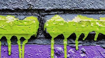 Canvas Print - water drops on the wall