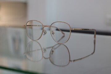 glasses on table 