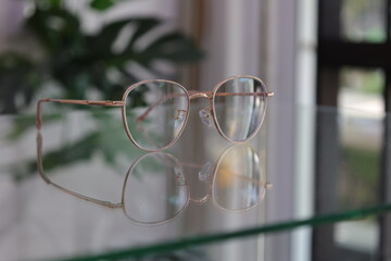 Poster - glasses on a table