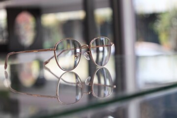 Wall Mural - glasses on the table