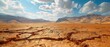 Lonely planet, arid surface with no sign of vegetation ,3DCG,clean sharp focus