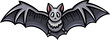 Cute bat funny cartoon clipart illustration