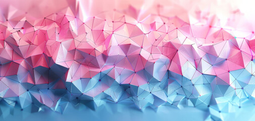 Abstract geometric colorful polygonal background, faceted texture, crystal wallpaper. Low poly surface.