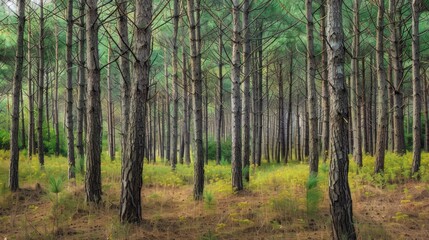  Beautiful pine trees