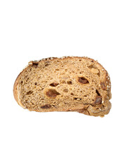 Wall Mural - A piece of breakfast bread on a white background