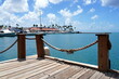Holzsteg, Anleger am karibischen Meer, Karibik, blau, türkis, Hafen, Schiffe, Boot, Aruba, Antillen
