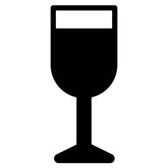 Wall Mural - wine glass icon