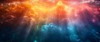 Deep sea darkness transforms into vibrant colors as unique saline anomalies appear. Concept Ocean mysteries, vibrant transformation, saline anomalies, deep sea darkness, underwater marvels