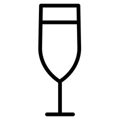 Wall Mural - wine glass icon