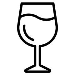 Wall Mural - wine glass icon