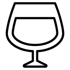 Wall Mural - wine glass icon