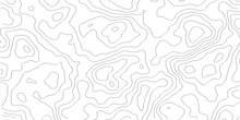 Topographic Map And Landscape Terrain Texture Grid.  Modern Design With White Background With Topographic Wavy Pattern Design. Abstract Vector Background,