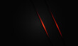 Abstract red twin line light slash on black shadow with blank space design modern luxury futuristic blackground vector