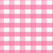 Mantel de tela a cuadros rosa y blanco para picnic. Tejido de diseño a cuadros grandes.