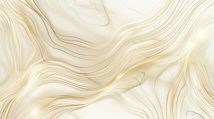 Poster - Line art gold wallpaper design for home decor, wallpaper, covers, websites, packaging, and packaging design. Modern illustration.