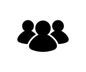 Poster - Group person icon. Group of people or group of users collection. Persons symbol vector design and illustration. 


