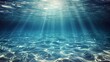 Underwater Background with Sun Rays