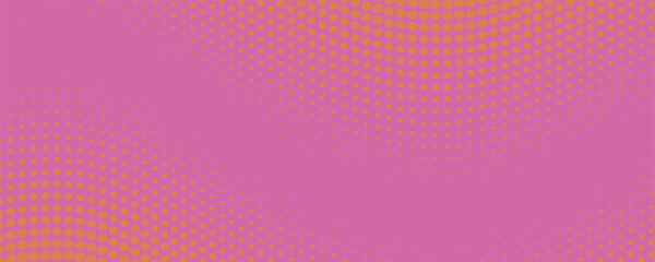 Aufkleber - Orange and magenta retro comic pop art background with dots, cartoon halftone background
