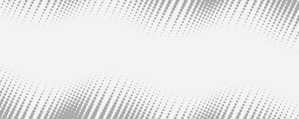 Aufkleber - Black and white dotted halftone background. Halftone dots background. Black and white comic pattern.