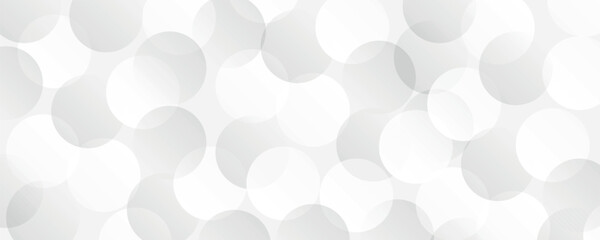 Aufkleber - White and grey abstract modern transparency circle presentation background. Vector circles template. gradient vanishing circles. Creative illustration for poster, web, landing, page, cover