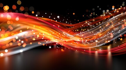 Poster - Dynamic lights and blurs create an abstract background