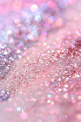  background for a banner for a girl's birthday, pink sparkles close up