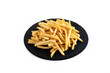french fries on a white background