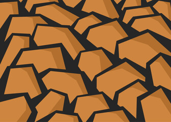 Aufkleber - Abstract background with seamless irregular staircase line pattern