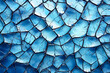 A blue and white image of a cracked surface