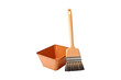Dustpan and Brush isolated on transparent background, PNG Object