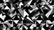 black and white geometric pattern, triangular shapes , repetitive tile background