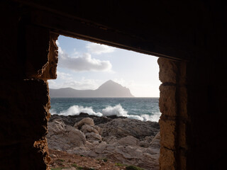 Wall Mural - Immagine della spiaggia di Macari, in Sicilia.