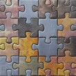 pastel color matching puzzle pieces