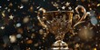 winner's cup with confetti Generative AI