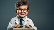 © Paul Peery - Cheerful Young Boy with Stethoscope and Clipboard