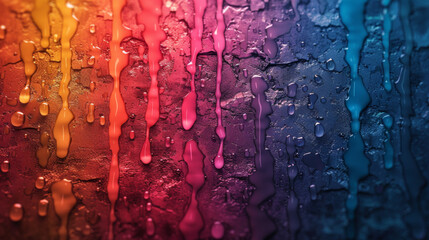 Sticker - Colorful textured background.