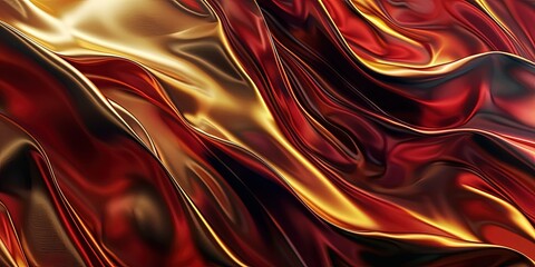 Poster - bright red background with elements of gold , luxury , background , wallpaper.