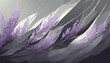 Abstract gray and lavender floral background, illustration.