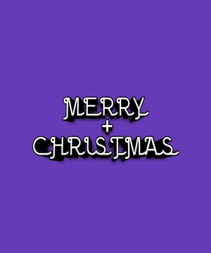 Merry Christmas BPscript 3D vector font