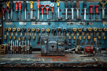 Poster - a skilled locksmith adeptly crafting and repairing intricate locks with precision and expertise. con