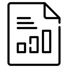 Sticker - Document Line Icon