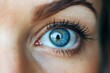 Eye health. Female eye close up