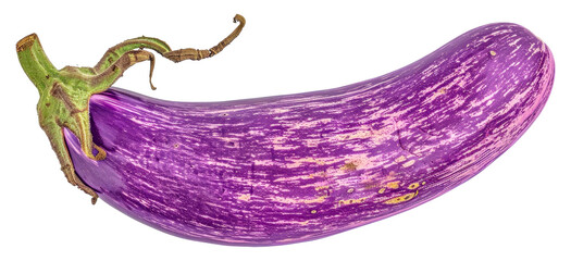 A purple vegetable with a green stem, cut out - stock png.