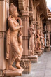 Scenic hindu statues decorating Akshardham Mahamandir temple at BAPS Swaminarayan Akshardham