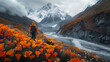 autumn in the mountains of caucasus