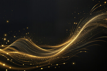 Canvas Print - gold element abstract background