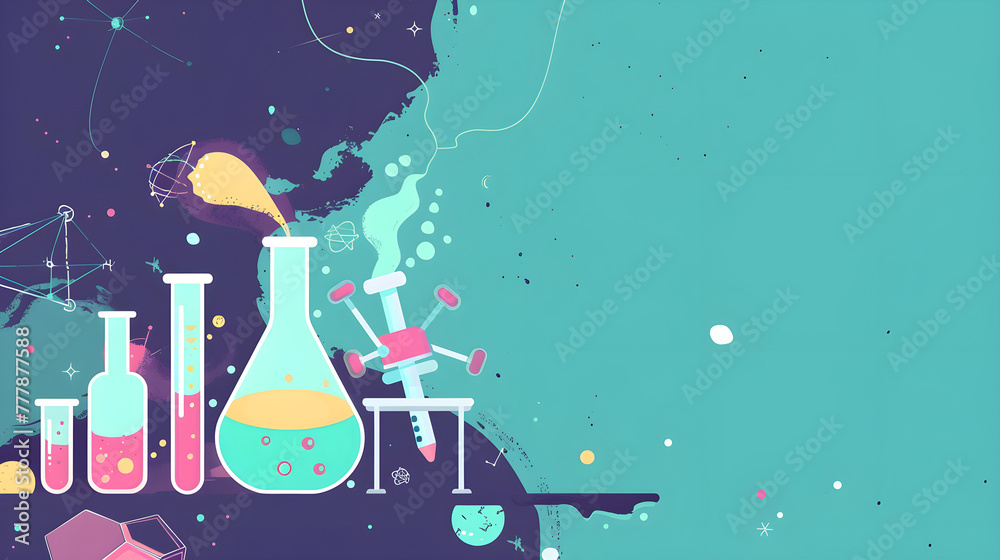 PPT background image science theme Stock Illustration | Adobe Stock