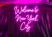 Neon Lights In New York.